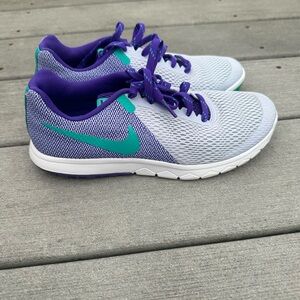 Nike Women's Purple and Teal Running Shoes